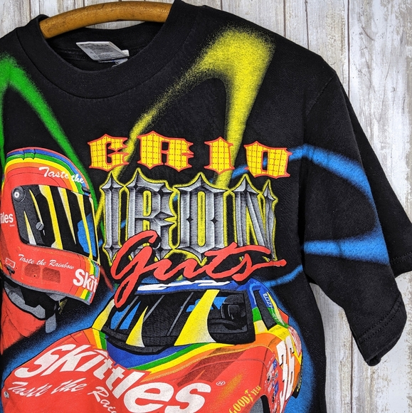 Vtg Nascar Irvan All Over T Shirt Skittles Large - Picture 4 of 8